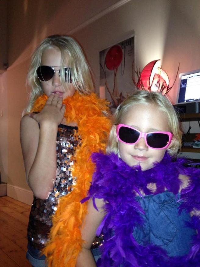 The fabulous little people I get to hang out with every day. Sophie, 8 and Elisabeth, 6.